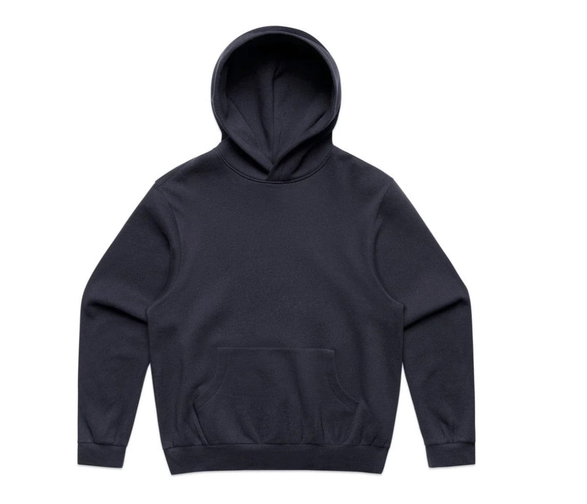 BLUE logo hood